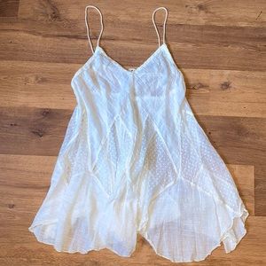 Free People Cream Adjustable Dress/Tank